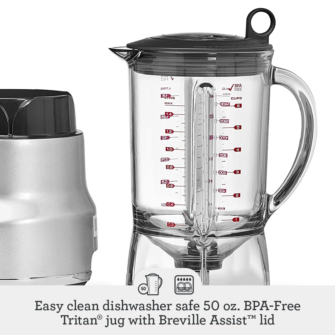 El Breville Fresh and Furious, batidora de sobremesa, acero inoxidable cepillado, SBL620SIL4GUK1