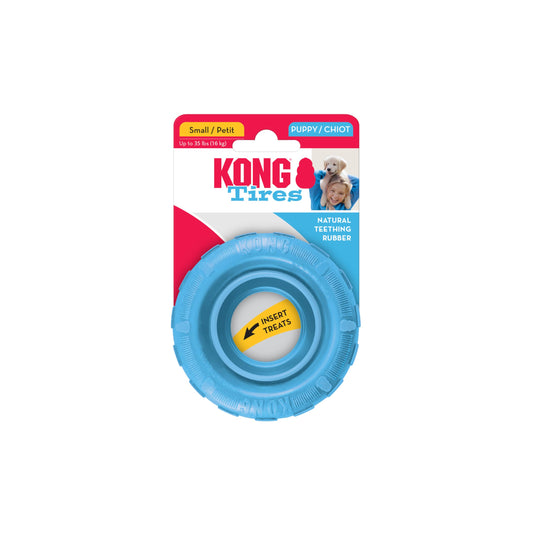 Kong Puppy Tires, color Rosa/Azul, Chico