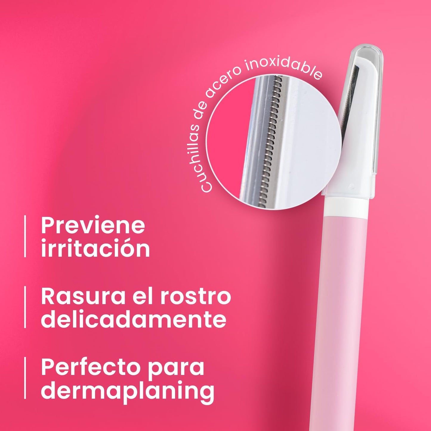 Perfiladora Facial ShinnySkin Removedor Vello Cuchilla Acero