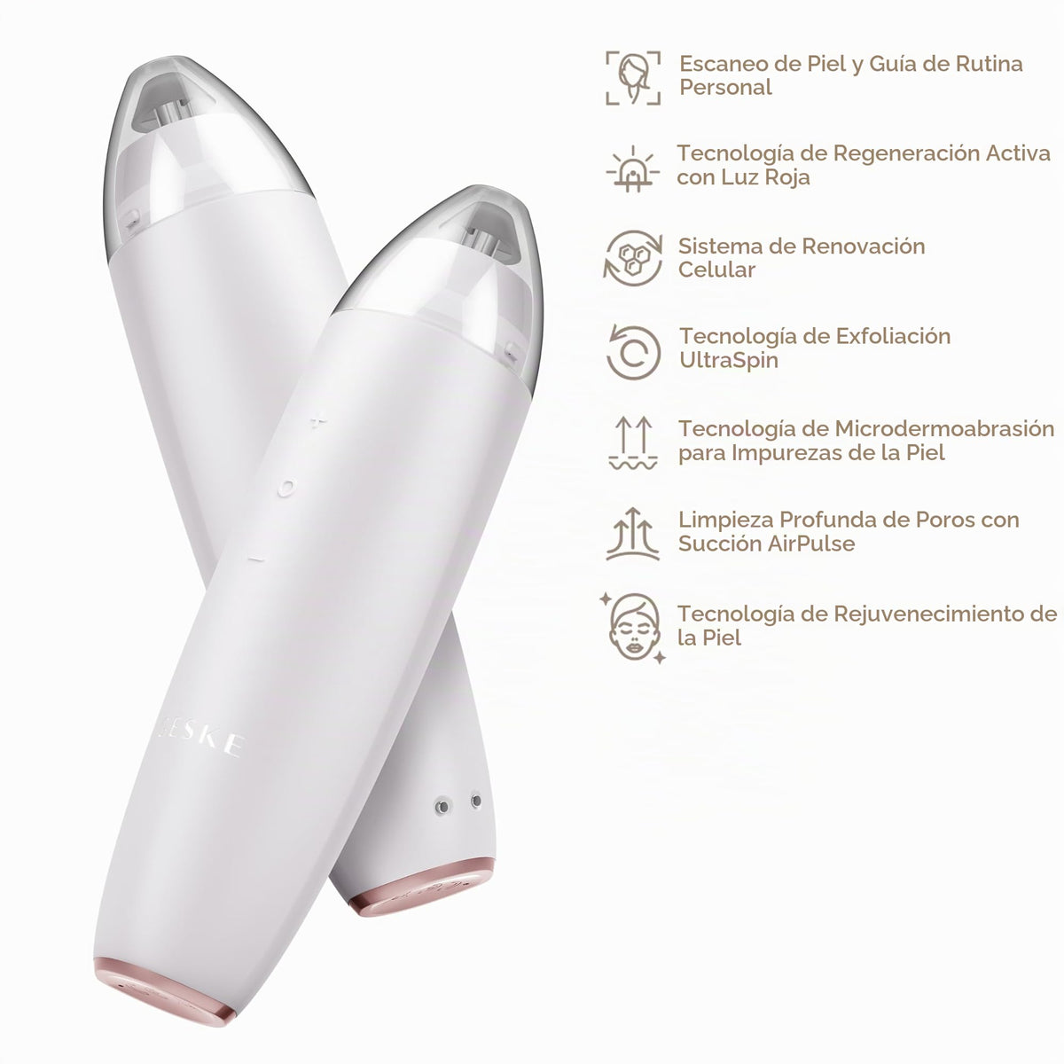 GESKE | SmartAppGuided™ MicroDermabrasion Blackhead Remover | Eliminador de puntos negros 7 en 1 | Limpiador de poros eléctrico | limpieza al vacío innovadora | herramientas de belleza