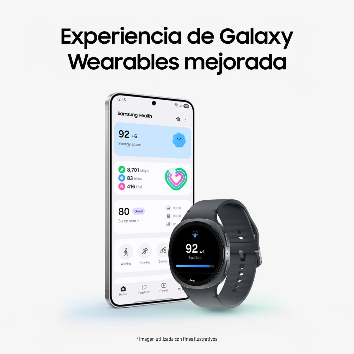 Reloj Inteligente Samsung Galaxy Watch8 40mm Plata