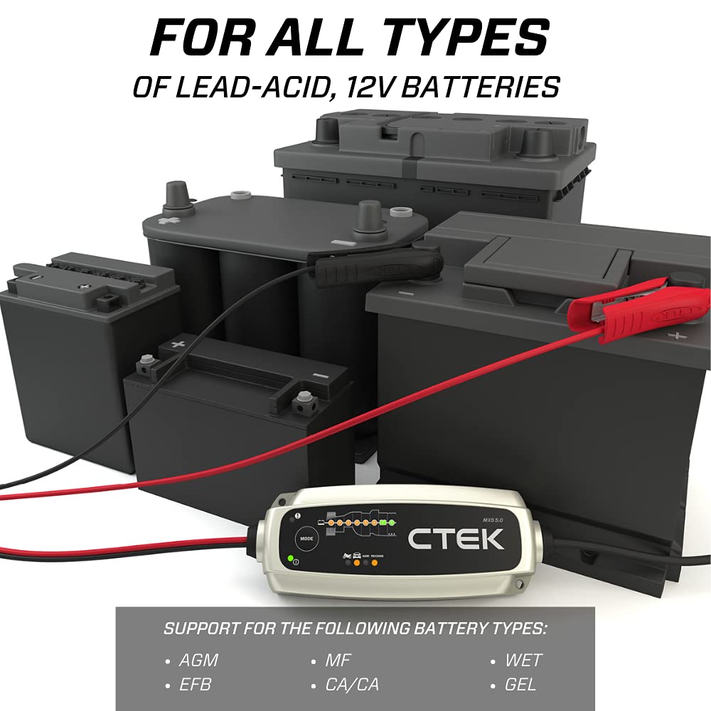 CTEK 40-206 MXS - Cargador de batería (5,0-12 V)