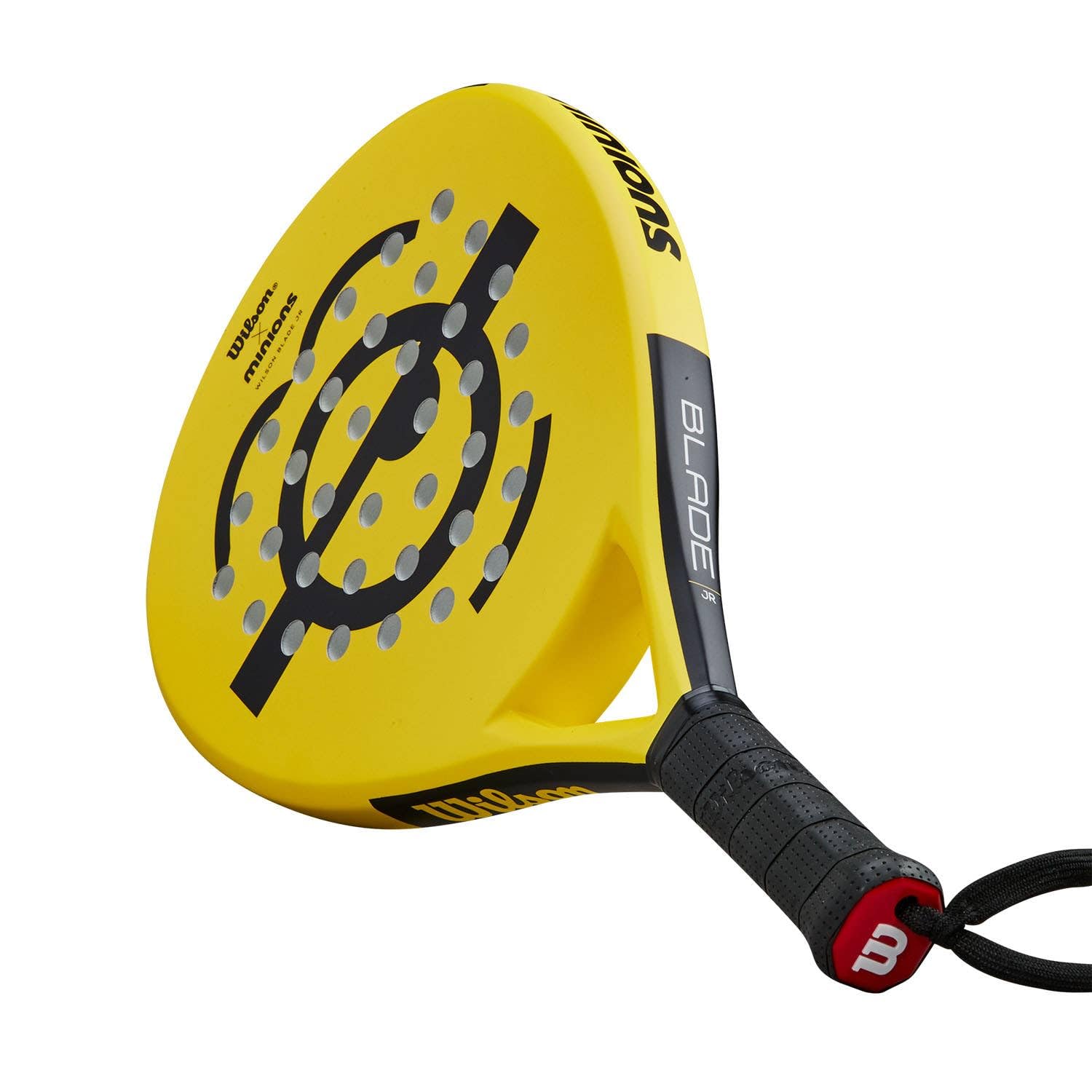 Raqueta de Pádel Wilson Amarillo Negro Fibra de Vidrio EVA para Niños