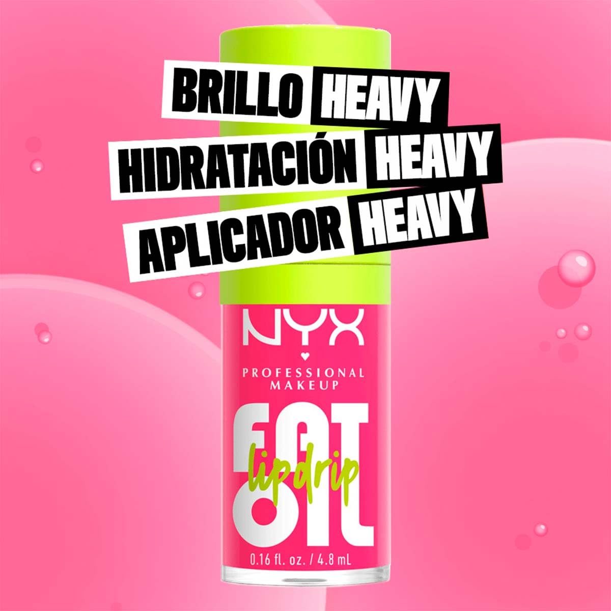 NYX Professional Makeup, Fat Oil Lip Drip Gloss, 4.8ml. Tono: Missed Call. Brillo labial hidratante con efecto jugoso hasta por 12 horas. Infusionado con aceite de aguacate, mora y frambuesa para una sensación no pegajosa. Fórmula vegana.