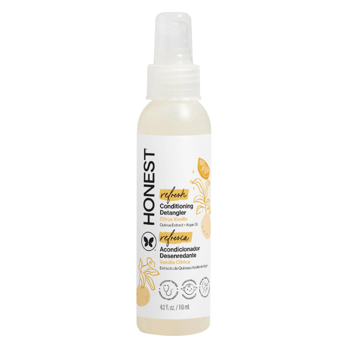 Honest Conditioning Detangler, Sweet Orange Vanilla, 4 Ounce