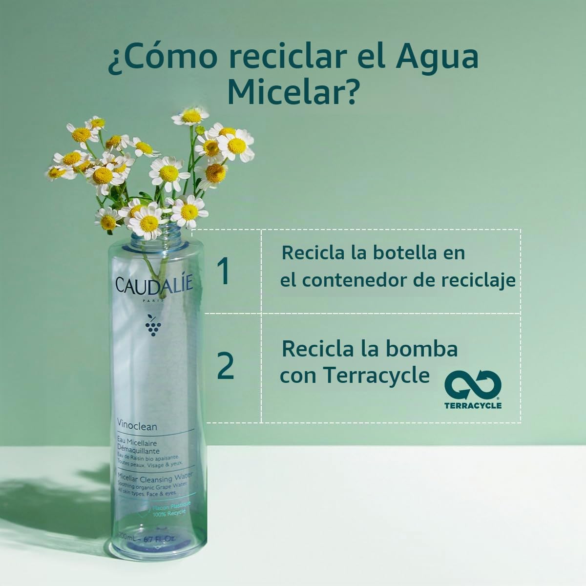 Caudalie Vinoclean Agua Micelar Limpiadora - 200 mL