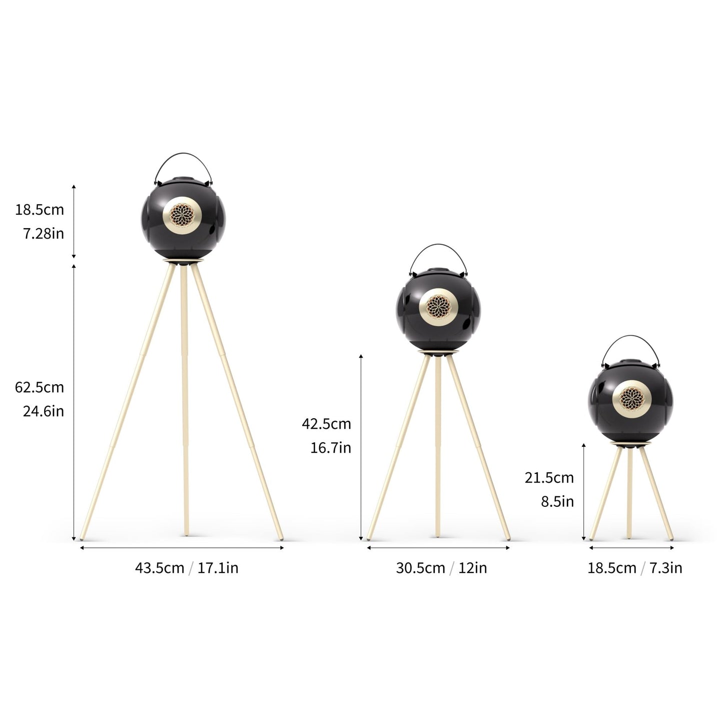 UB+ dB1 doubleBASS - Altavoz Bluetooth impermeable | Sonido Hi-Fi de 40 W con graves profundos, tiempo de reproducción de 20 horas, emparejamiento IPX5 y TWS (negro brillante con trípode)
