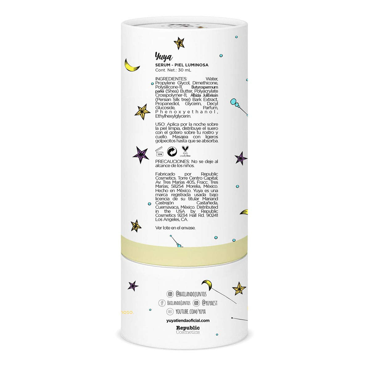 Yuya - Republic Cosmetics Serum Piel Luminosa con Extracto de Árbol de la Seda 30 ml