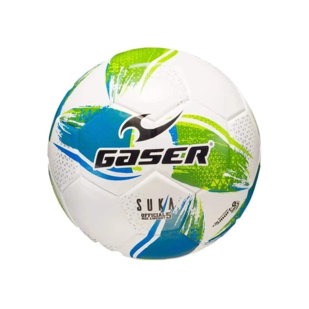 Gaser Balon de Futbol Soccer # 5 Laminado PVC suka Azul Verde