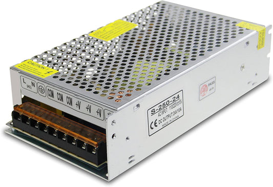 ALITOVE Fuente de Alimentación 24V 10A 240W Transformador CA 110 V/220 V a CC 24V 10amp Convertidor de Conmutación Regulado Universal para Tira de Luz LED Sistema de Seguridad de Cámara CCTV