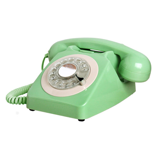 Benotek Teléfono, teléfono fijo con cable para el hogar, teléfono retro de moda antigua con teclado de esfera giratoria, teléfonos antiguos de moda antigua, regalo novedoso para decoración