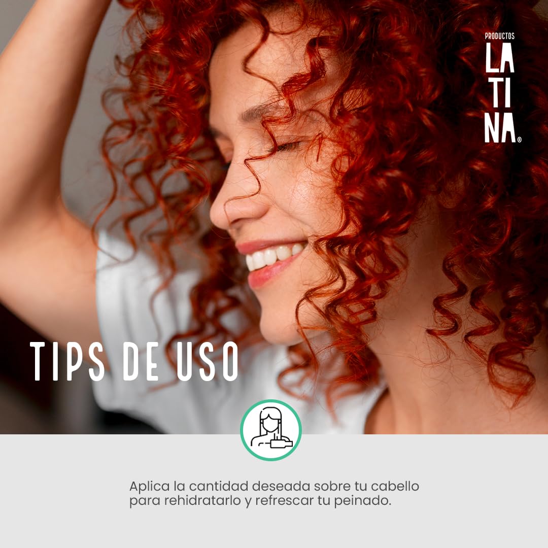 LATINA® | Gel para el Cabello - Jelly Anti Frizz Cabello | Belleza Mujer - Activador de Rizos | Complementar con Tratamiento para Cabello Maltratado | 300ml