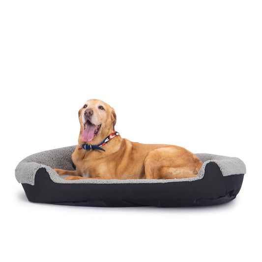 Cama para Perro Pets Apparel Hills Negra con Forro Acolchonado X-Large