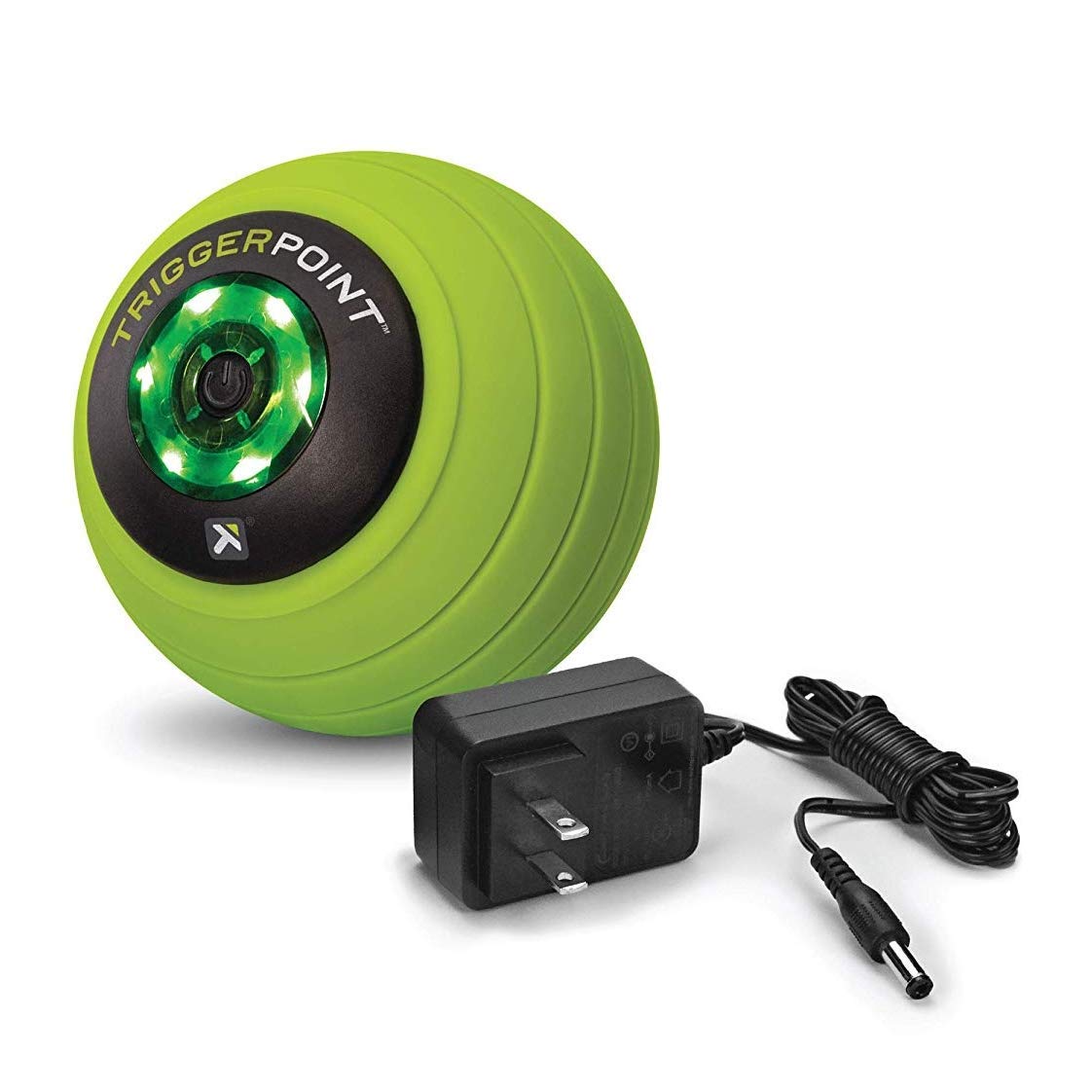Pelota de Masaje Vibratoria TriggerPoint Verde Silicona de 3 Velocidades
