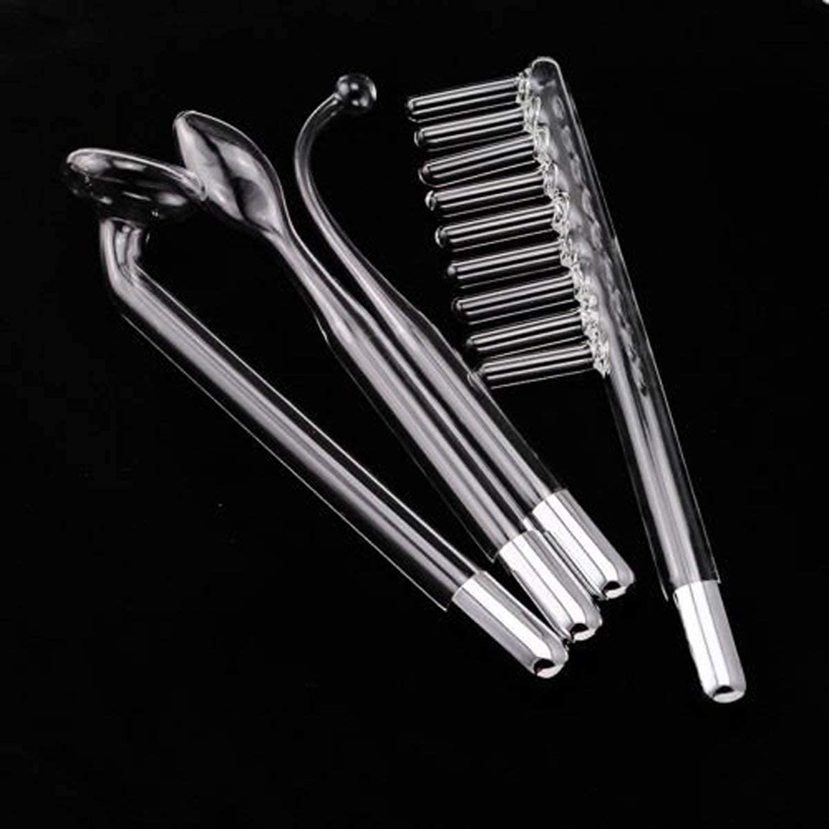 Máquinas Faciales, Dispositivo Facial, Varita de Mano para Protección de la piel con 4 Varillas, Reduce las Arrugas Y Círculos Oscuros, Estiramiento de la Piel, Levantador de Piel Facial (Blanco)