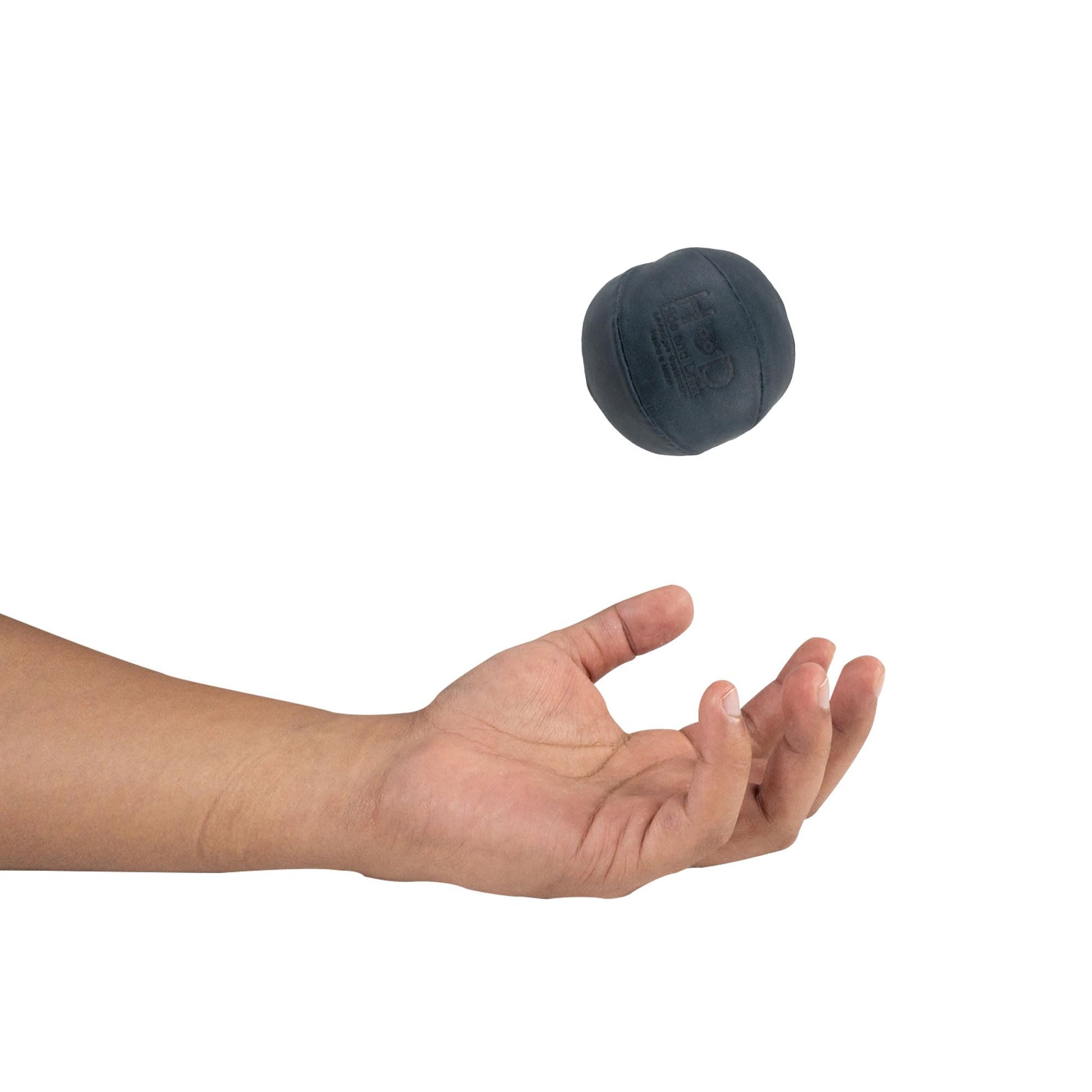 Hide & Drink, pelota de estrés hecha a mano de cuero de grano completo – Alivia el inquietud y la ansiedad, ejercicio de la mano con un juguete de tensión blanda, ideal para la oficina o la escuela, elegante, duradero (azul pizarra)