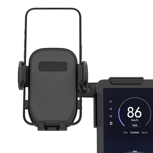 ANUEVE Soporte para Celular Automovil, Compatible con Tesla Model Y/3, Pantallas de Coche, Soporte Celular para Monitor, Porta Celular Auto con Montaje Fuerte y Ajustable para iPhone, Galaxy, Xiaomi