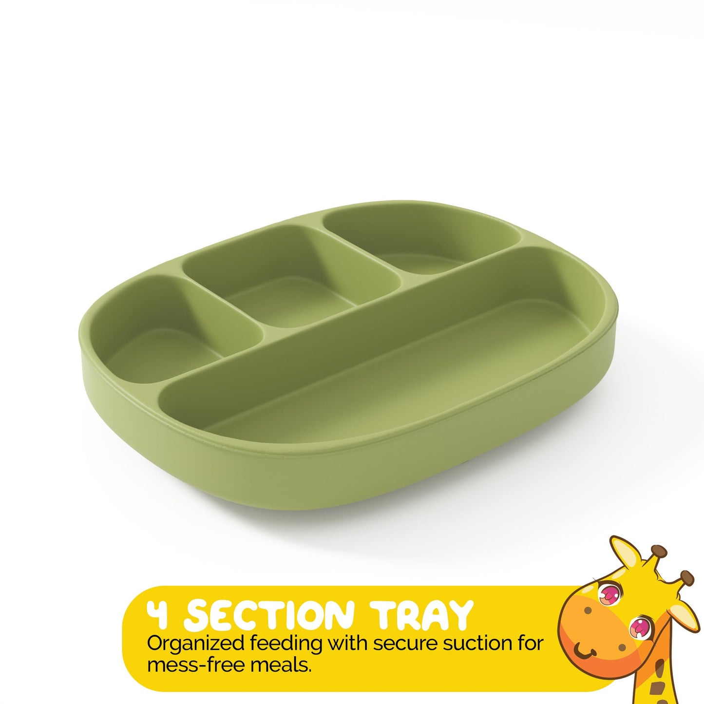 Juego de Alimentación Muqee Peeko Silicona Grado Alimenticio para Bebés
