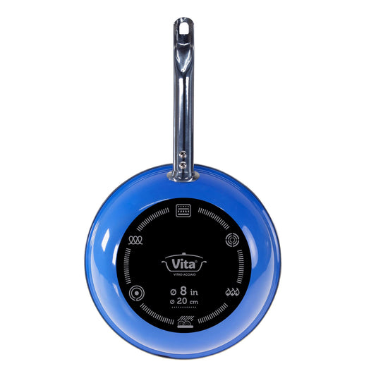 Sartén Vita Azul de Acero Vitrificado Antiadherente 20 cm