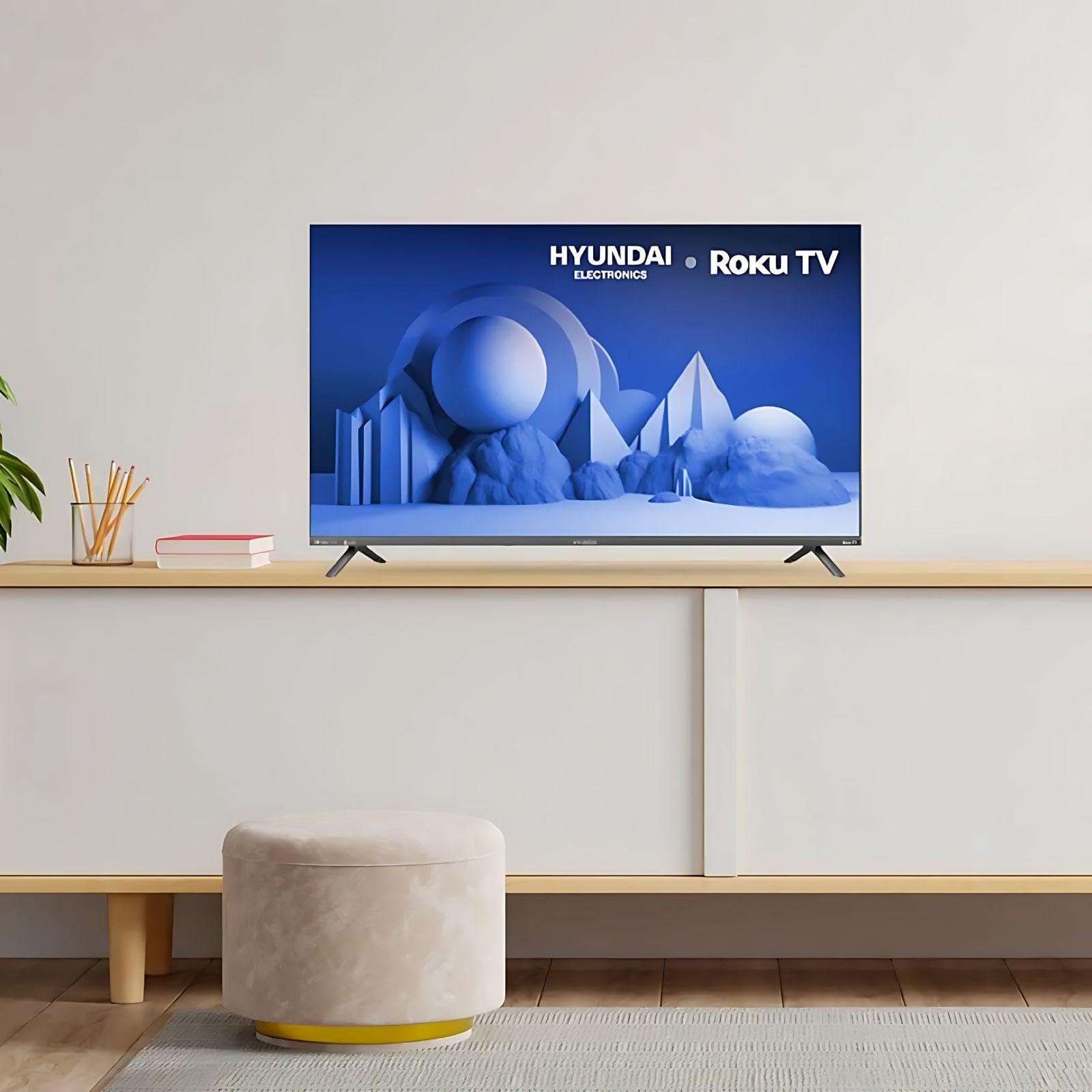 Televisión Pantalla 40 Pulgadas Hyundai Roku TV QLED FHDColor Negro, Mod. HYLED4028QR