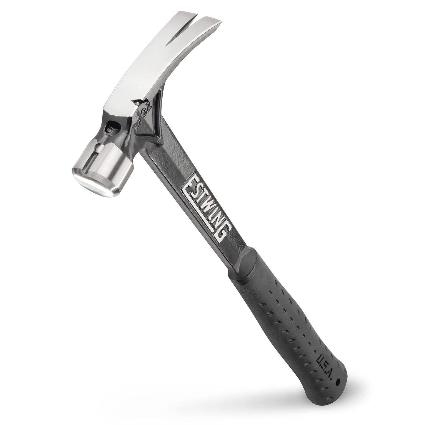 Martillo Framing Estwing 15 oz Negro con Mango de Reducción de Impacto y Cara Lisa