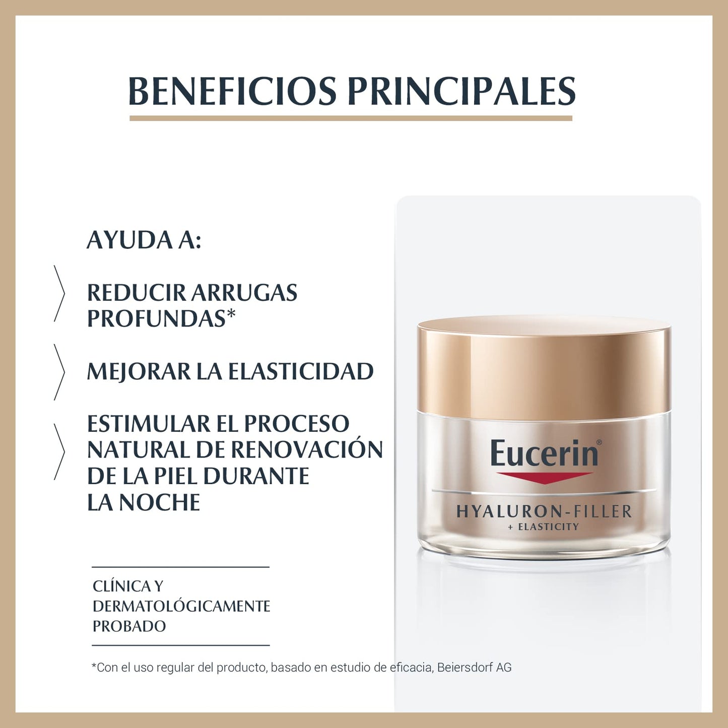 Eucerin Hyaluron-Filler Elasticity Crema de Noche 50ml + Hyalluron Filler Crema de día FPS 50ml
