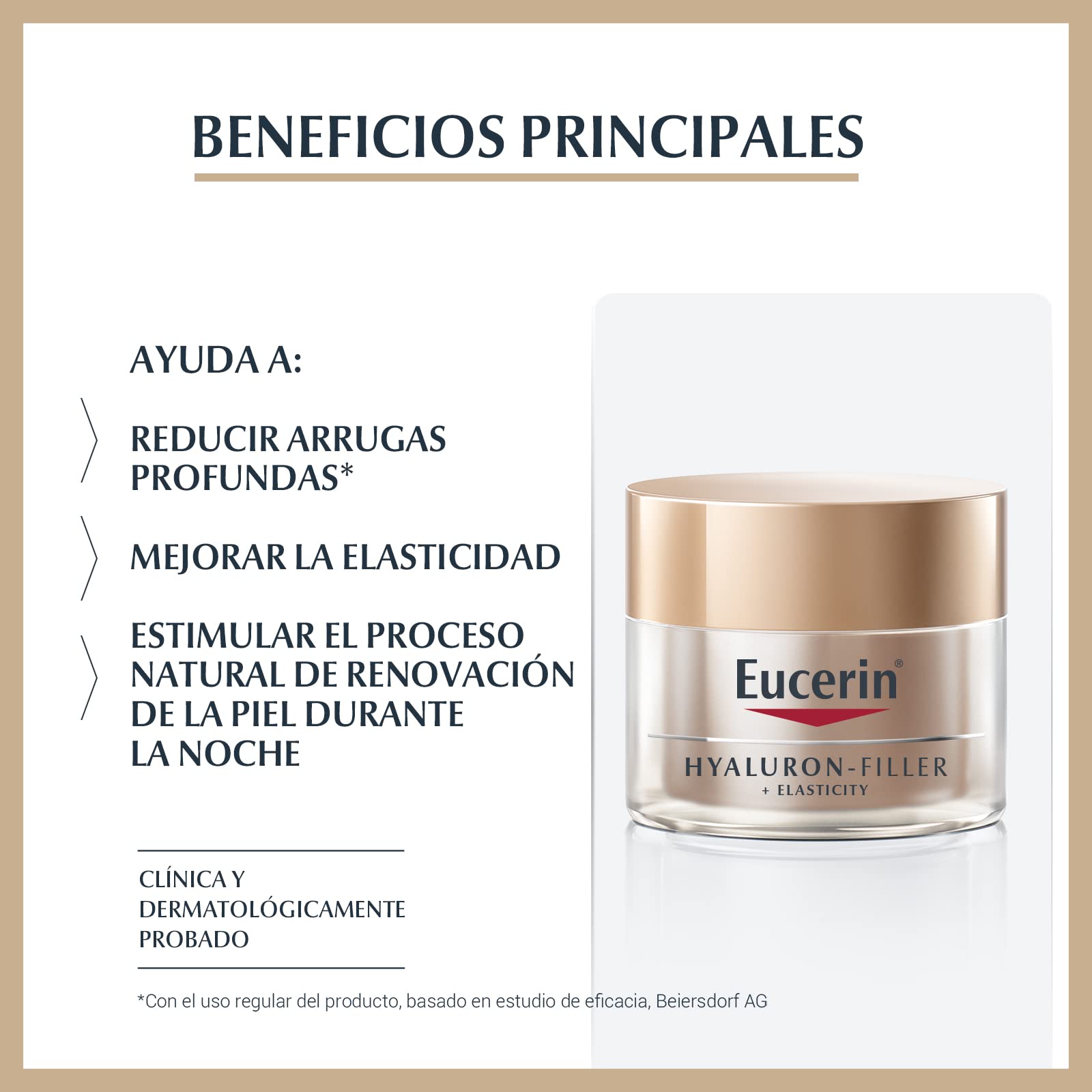 Eucerin Hyaluron-Filler Elasticity Crema de Noche 50ml + Hyalluron Filler Crema de día FPS 50ml