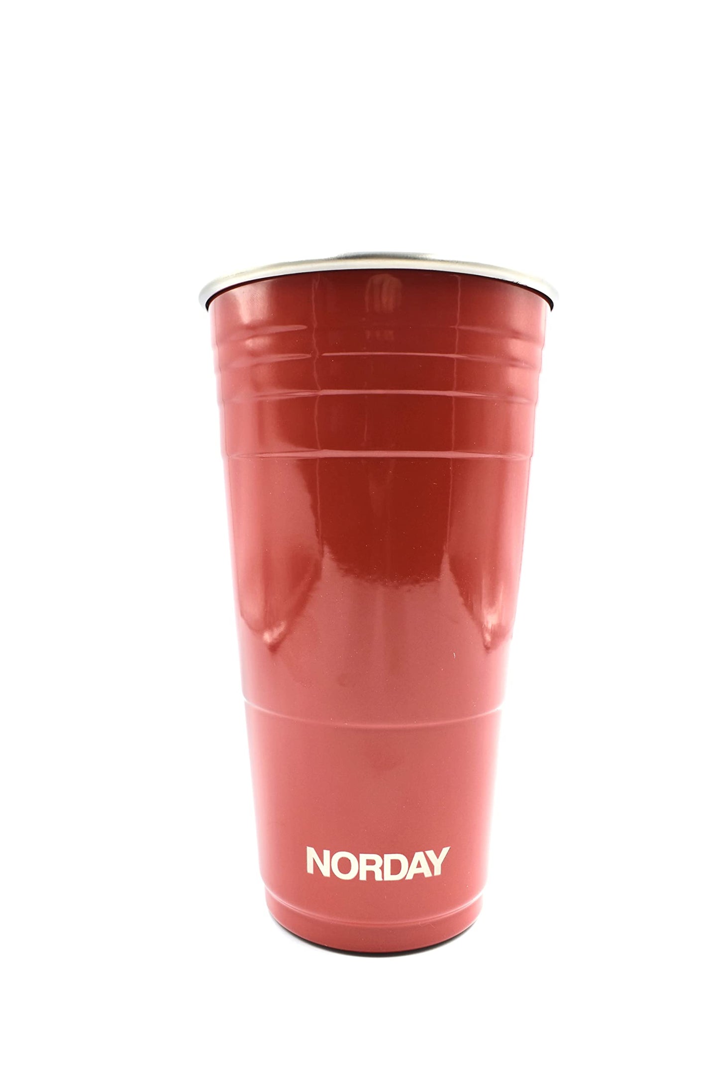 Termo de Acero Inoxidable Norday Rojo con Tapa Antiderrame y Doble Pared para Fiesta