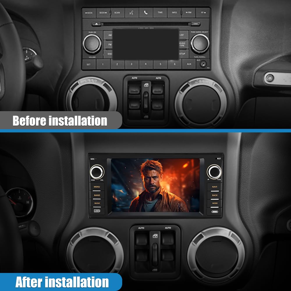 Radio de coche para Jeep Wrangler JK Compass Patriot/Chrysler/Dodge RAM Charger