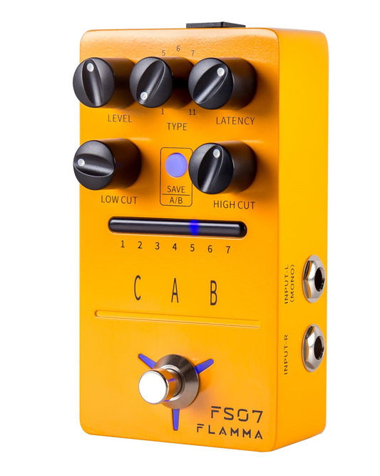 Pedal de Simulación Estéreo FLAMMA FS07 Compatibilidad con Carga IR y Edición de Software