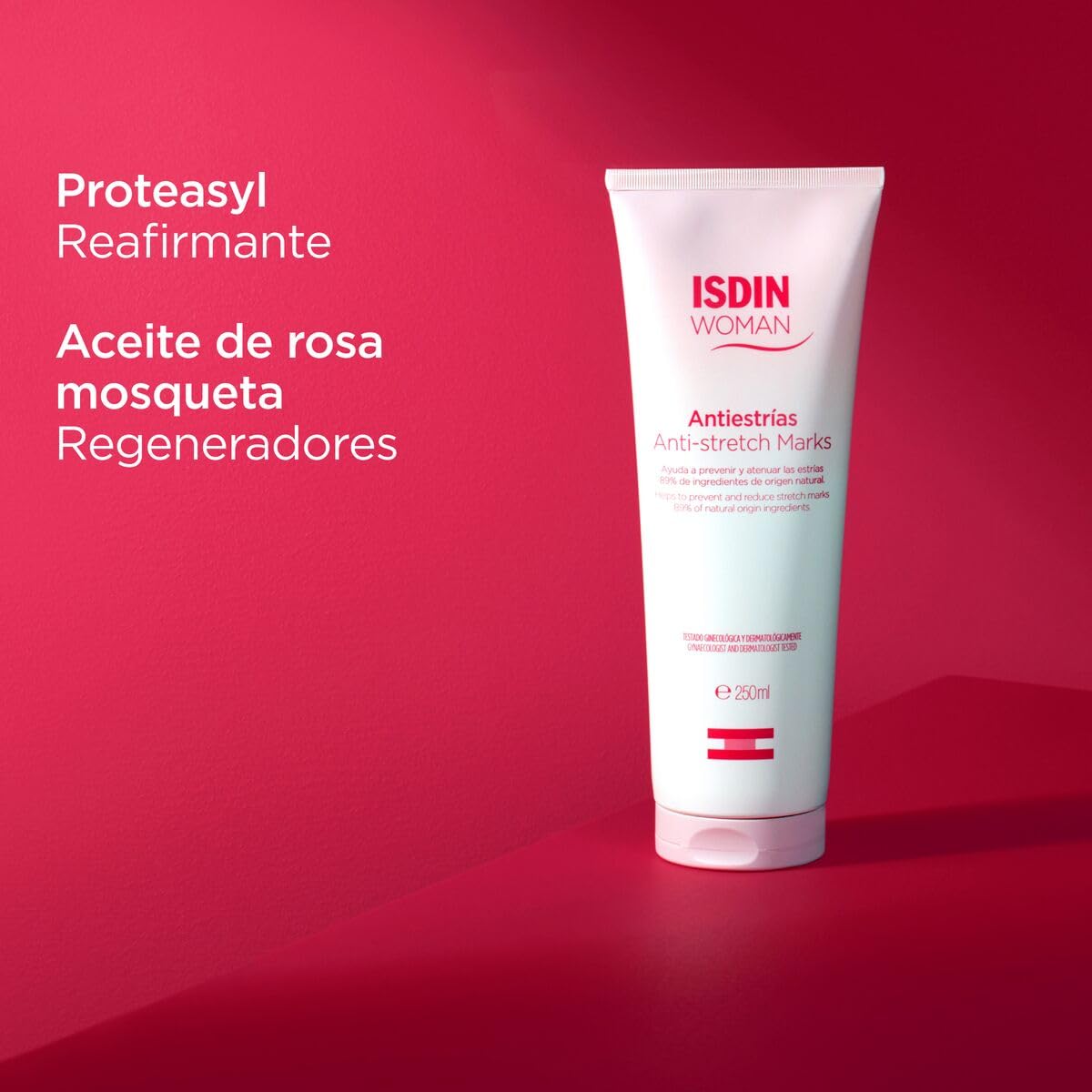 ISDIN Woman Antiestrías Crema 250ml | Previene y atenúa estrías