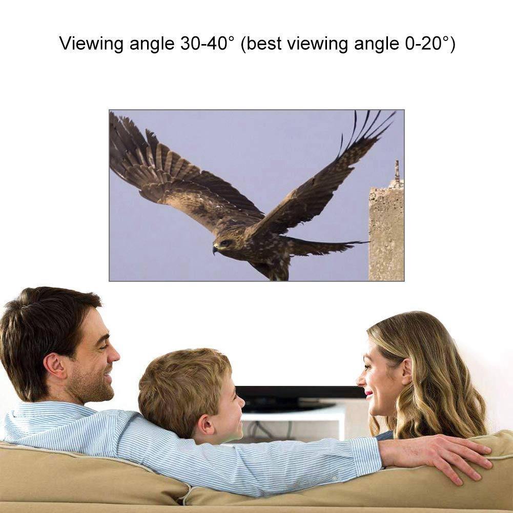 Bewinner 100 Pulgadas Pantalla de Proyector Pantalla de Proyector HD 16: 9 Película 3D Pantalla de Proyección Portátil Plegable para Películas de Cine en Casa, Capacitación en el Aula 100inch
