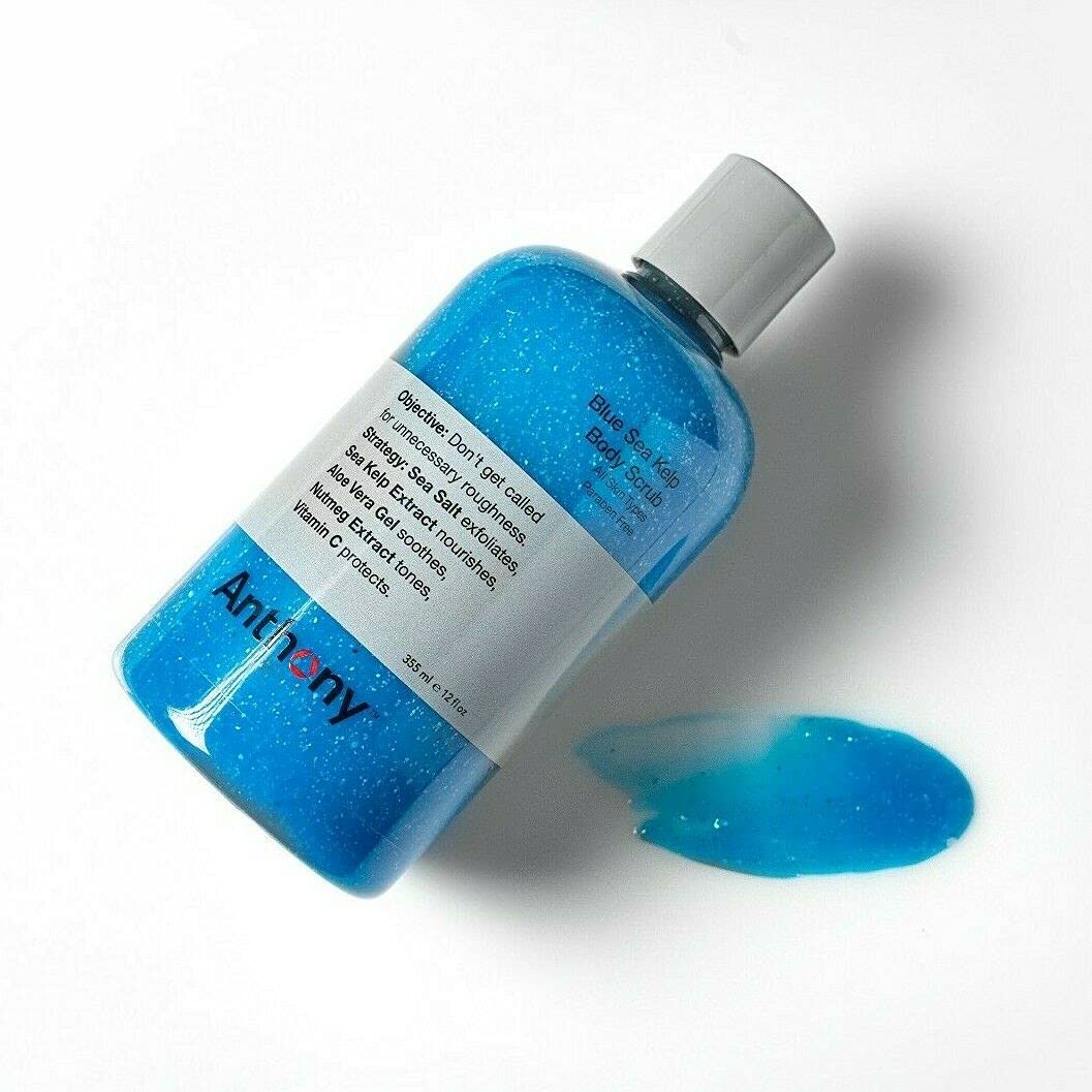 Exfoliante Corporal Anthony Azul Algas Marinas para una Piel Suave y Renovada