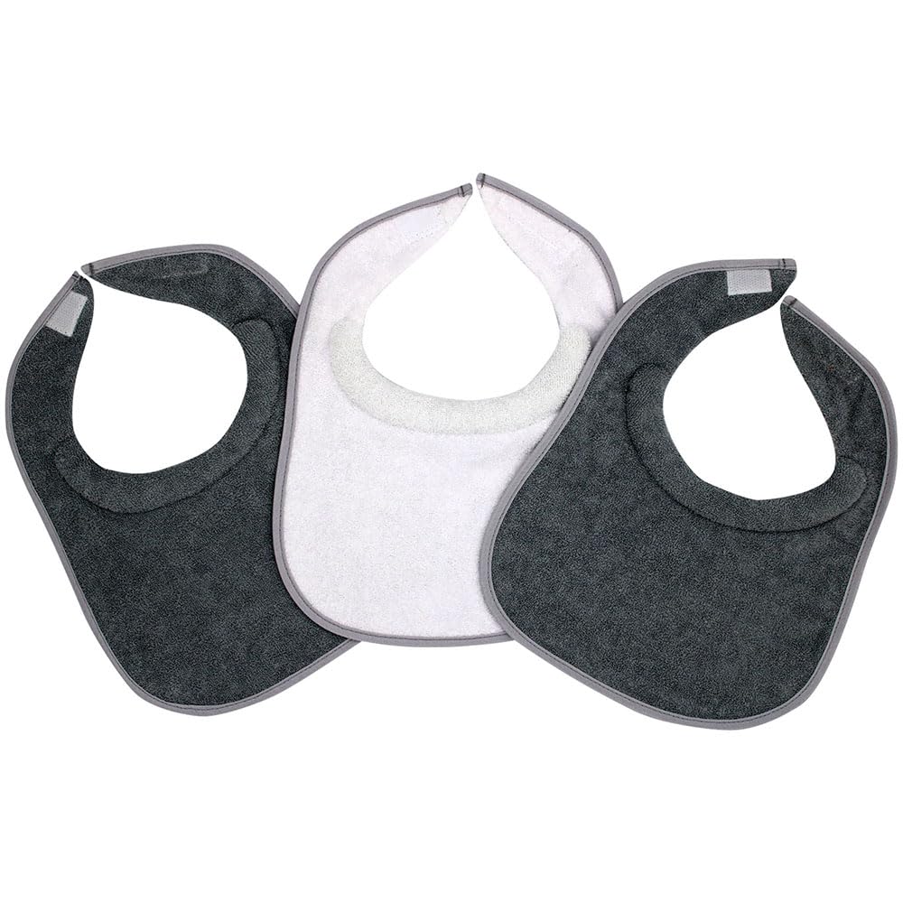 Dami Set 3 Feeding Bibs (Gris)