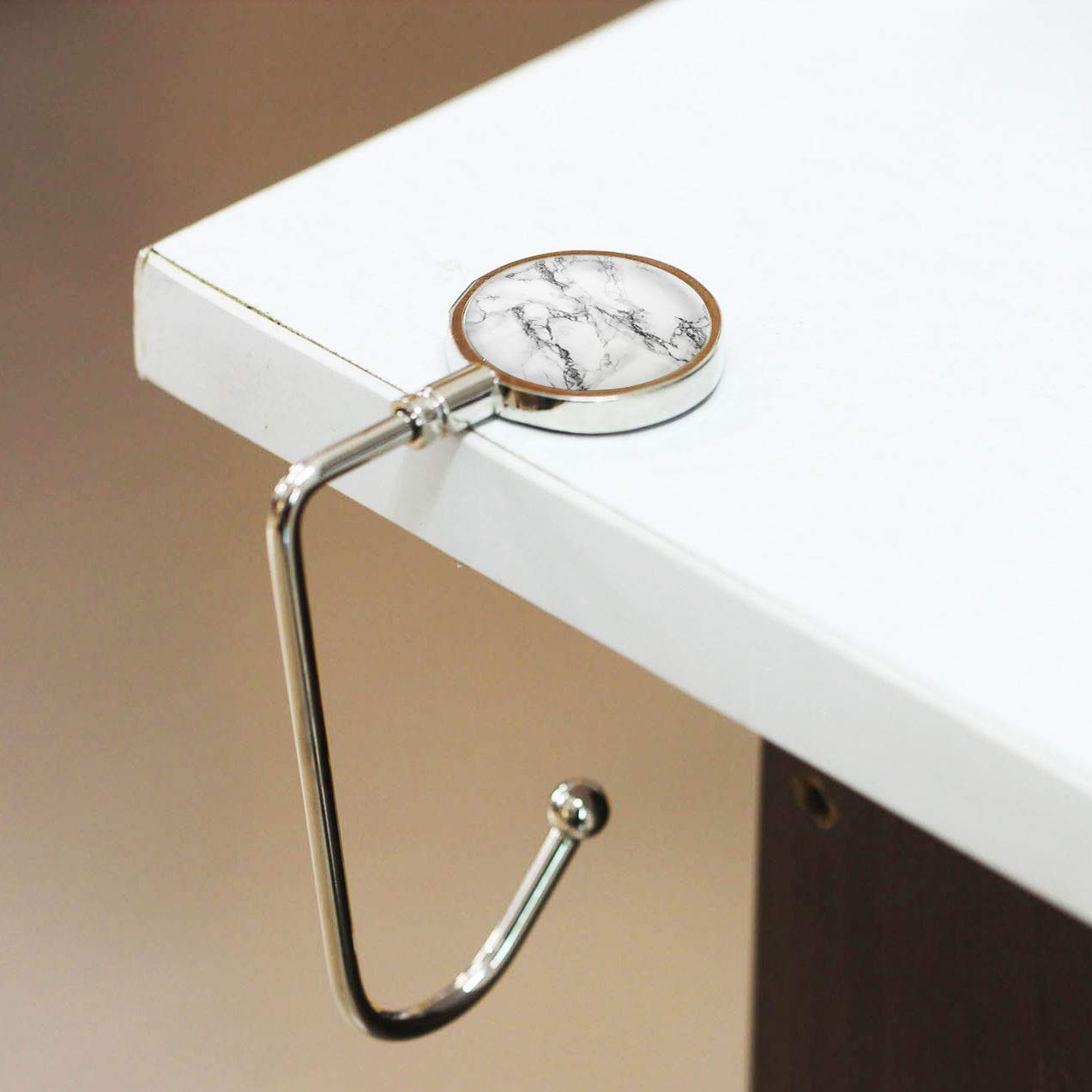 LESHIRY - percha de ropa para bolso, soporte para colgar mesa, decoración de almacenamiento para bolsos, paquete de 3 unidades, blanco, rosa, naranja