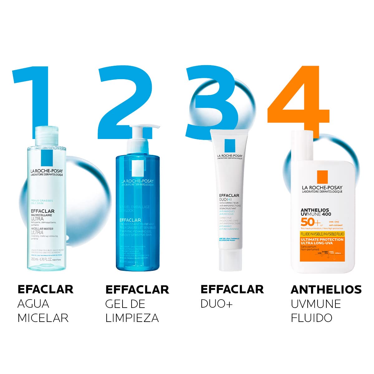Agua Micelar La Roche Posay Effaclar Ultra desmaquillante y limpiador 200ml