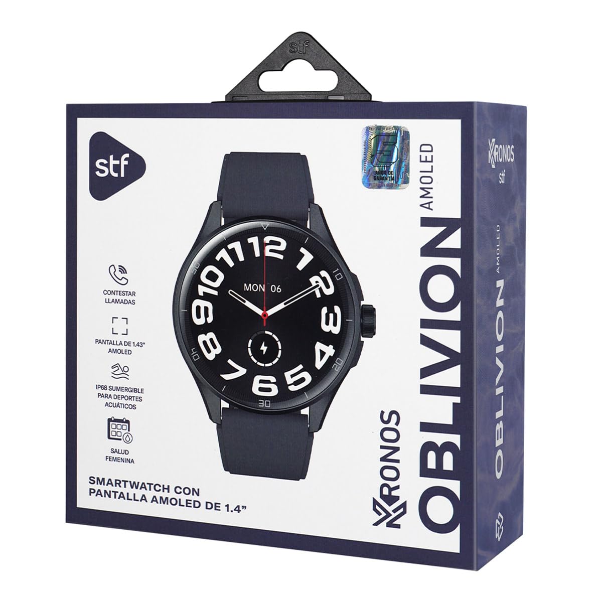 Smartwatch STF Kronos Grafito Pantalla AMOLED 1.4"