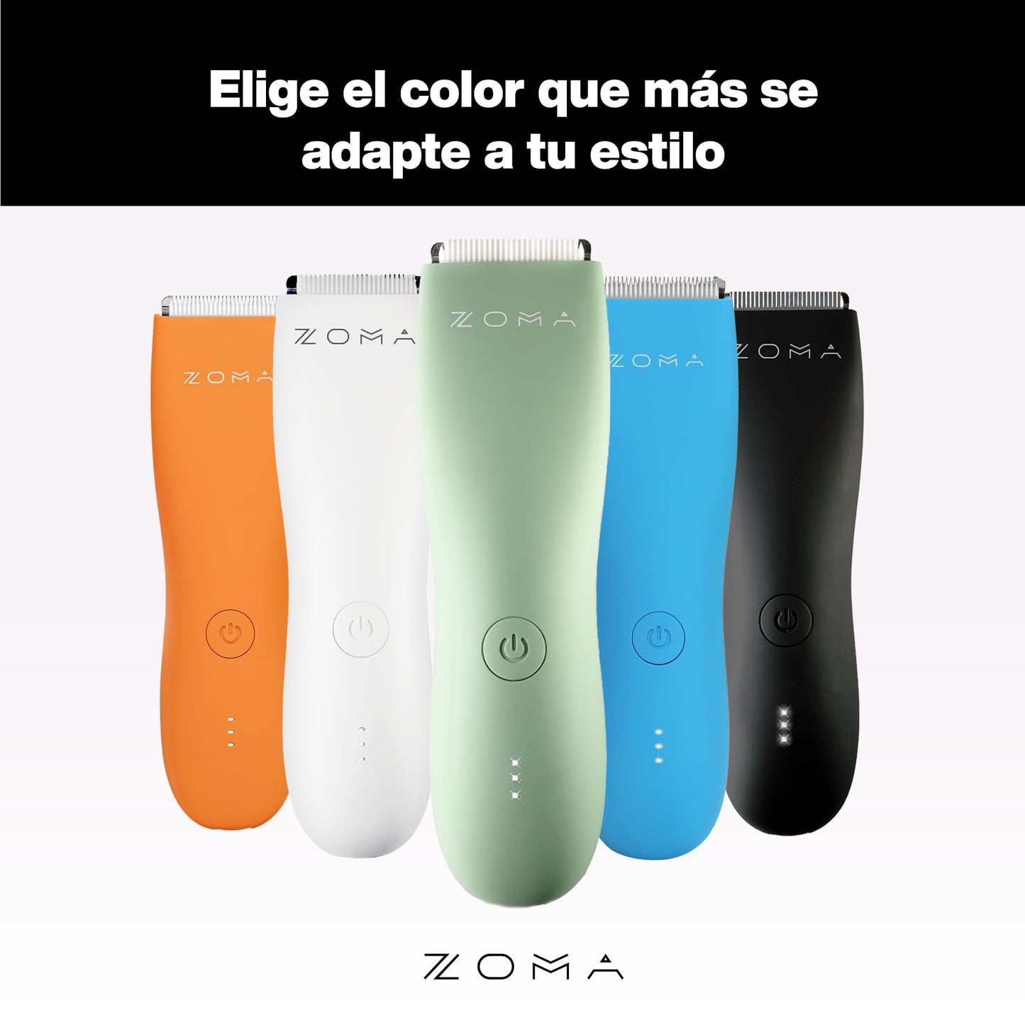 ZOMA | Rasuradoras para Hombre - Verde | Maquina para Cortar Cabello, Corporal y Zonas Íntimas | Rasuradora Electrica Hombre | Afeitadora electrica Hombre con Cuchillas de Cerámica Anti Corte