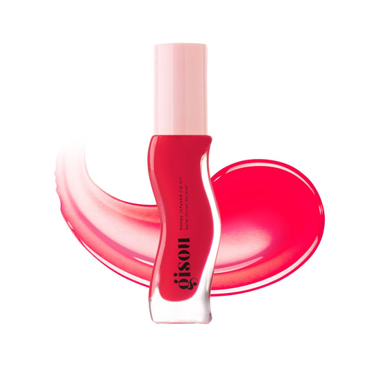 Gisou Honey infused Lip Oil (Strawberry Sorbet, Pequeño)