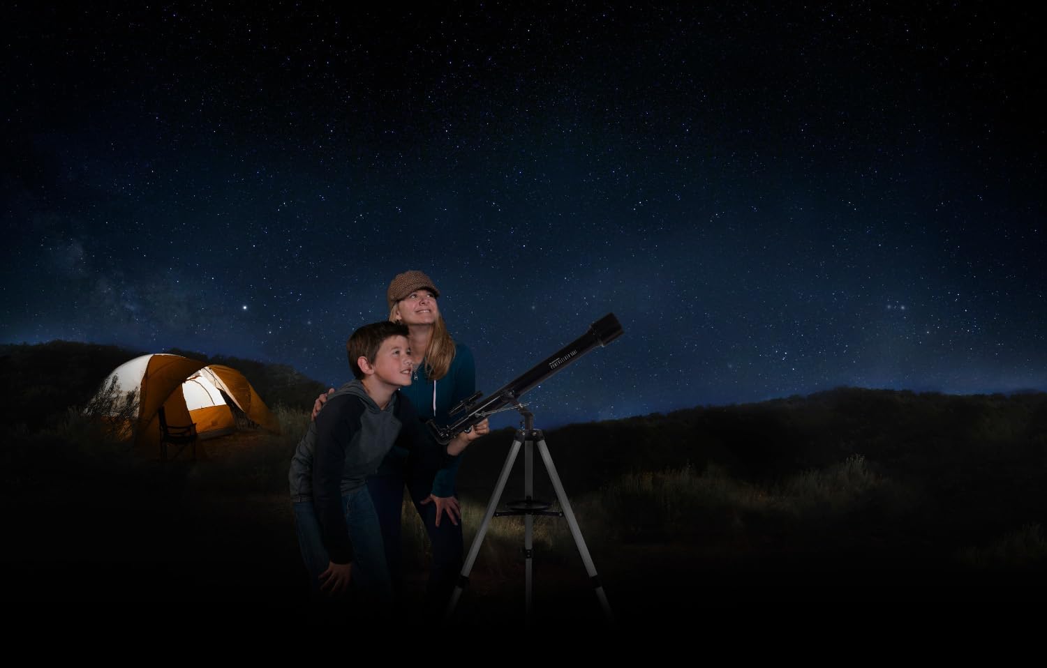 Celestron - PowerSeeker 60AZ Telescope - Manual Alt-Azimuth Telescope for Beginners - Compact and Portable - Bonus Astronomy Software Package - 60mm Aperture