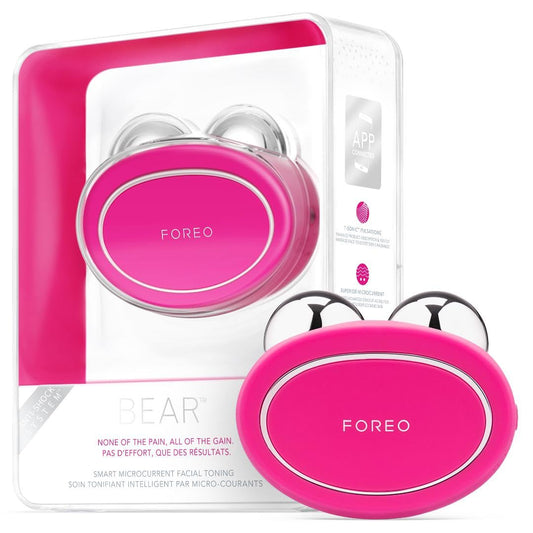 Masajeador Facial Eléctrico FOREO Fuchsia con Microcorrientes Antiarrugas