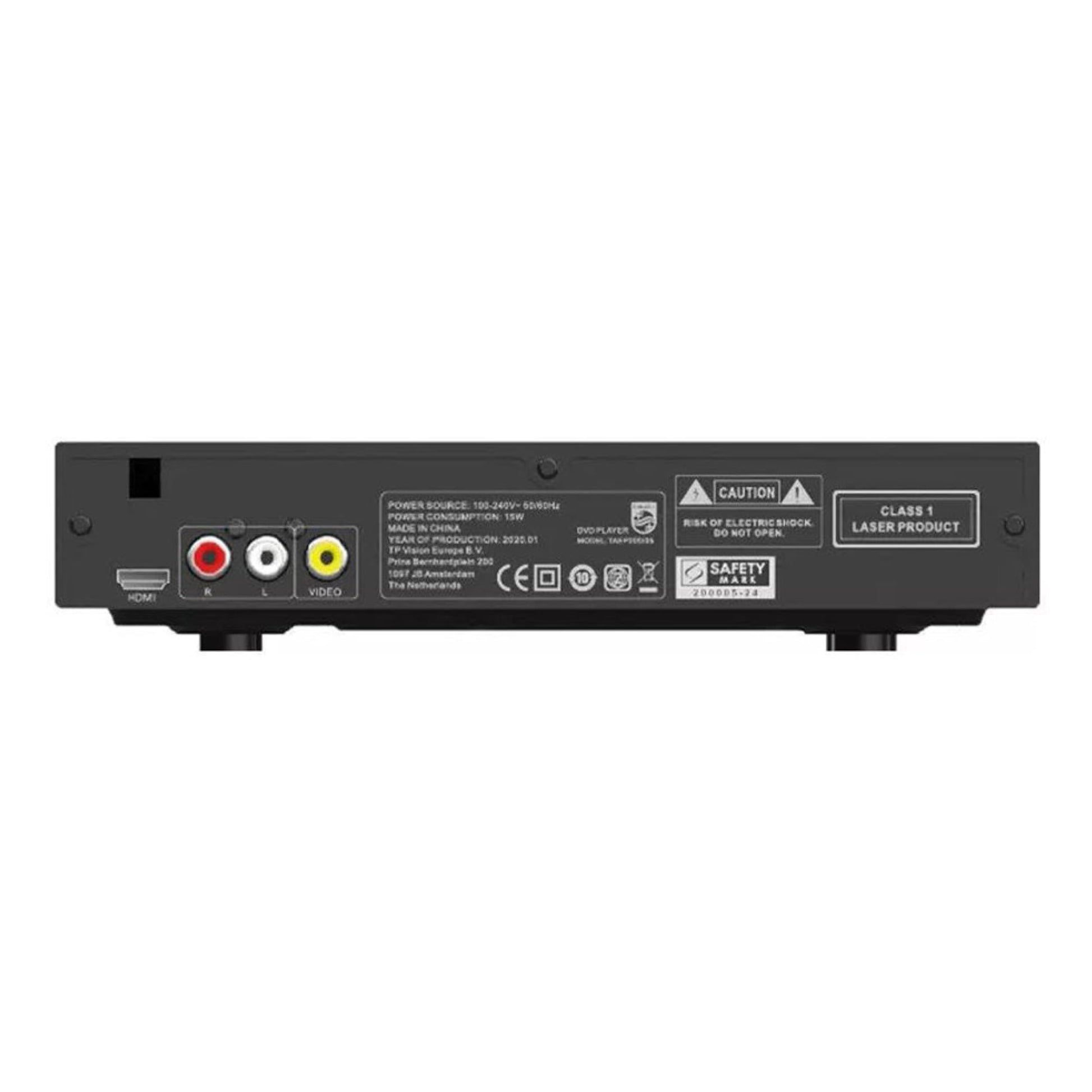 Philips EP200 Multi Zone Region Free DVD Player - 1080P HDMI - PAL / NTSC Conversion - USB 2.0 - A/V Output & Remote Control