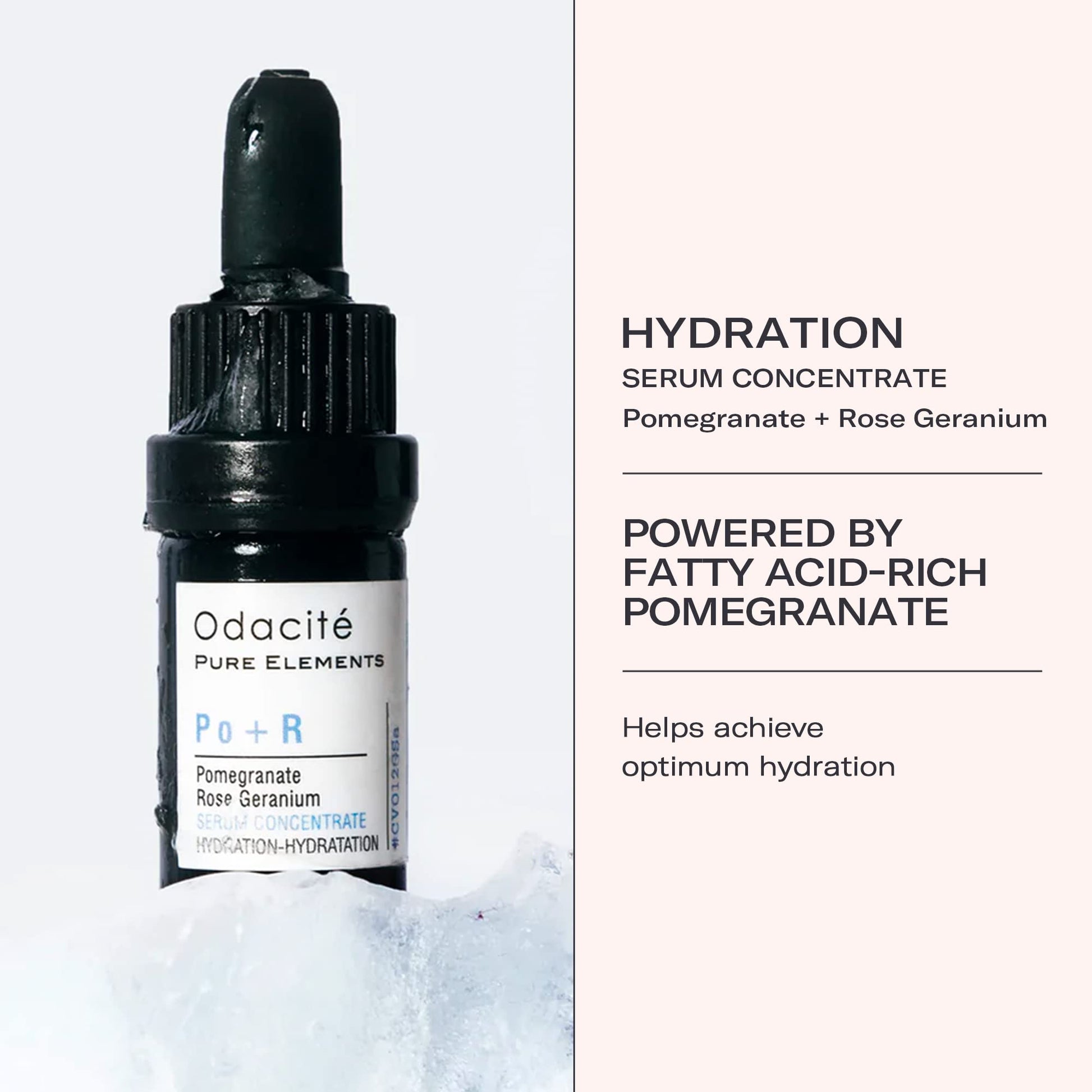 OdacitÃ | Po+R Hydration Facial Serum Concentrate | Pomegranate & Rose Geranium | Skin Hydration For Improved Texture And Plumpness | Natural, Vegan & Cruelty-Free | 5ml