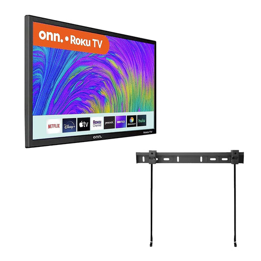 onn Television de 24” Class HD (720P) LED Smart TV Compatible con Netflix, Disney+, Apple TV, Youtube, Alexa y Google Assistant + Soporte Incluido (Sin Bases) 100012590 (Reacondicionado)