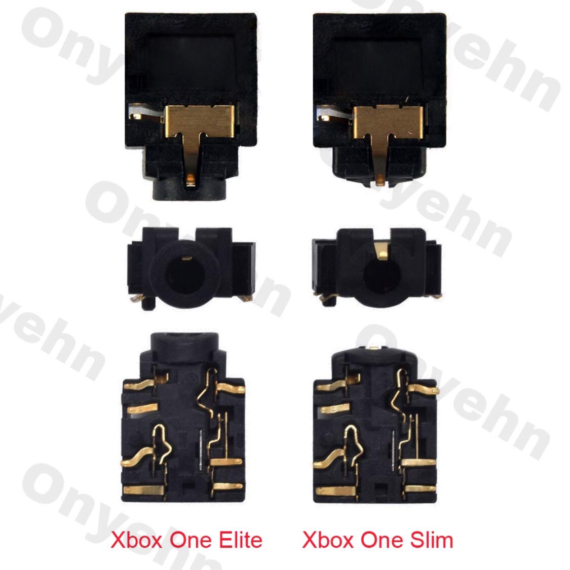 Conector de Auriculares Onyehn 3,5 mm para Mando Inalámbrico Xbox ONE S Modelo 1708 Repuesto Paquete de 8