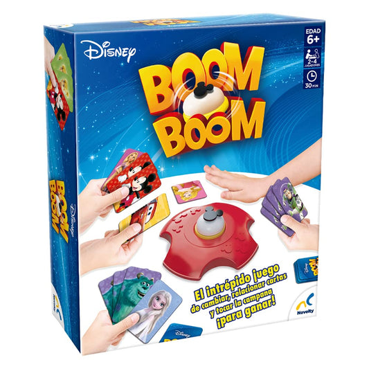 Juego de Mesa Novelty Corp Disney Boom Boom Diversión para Niños Mejora Reflejos Calidad