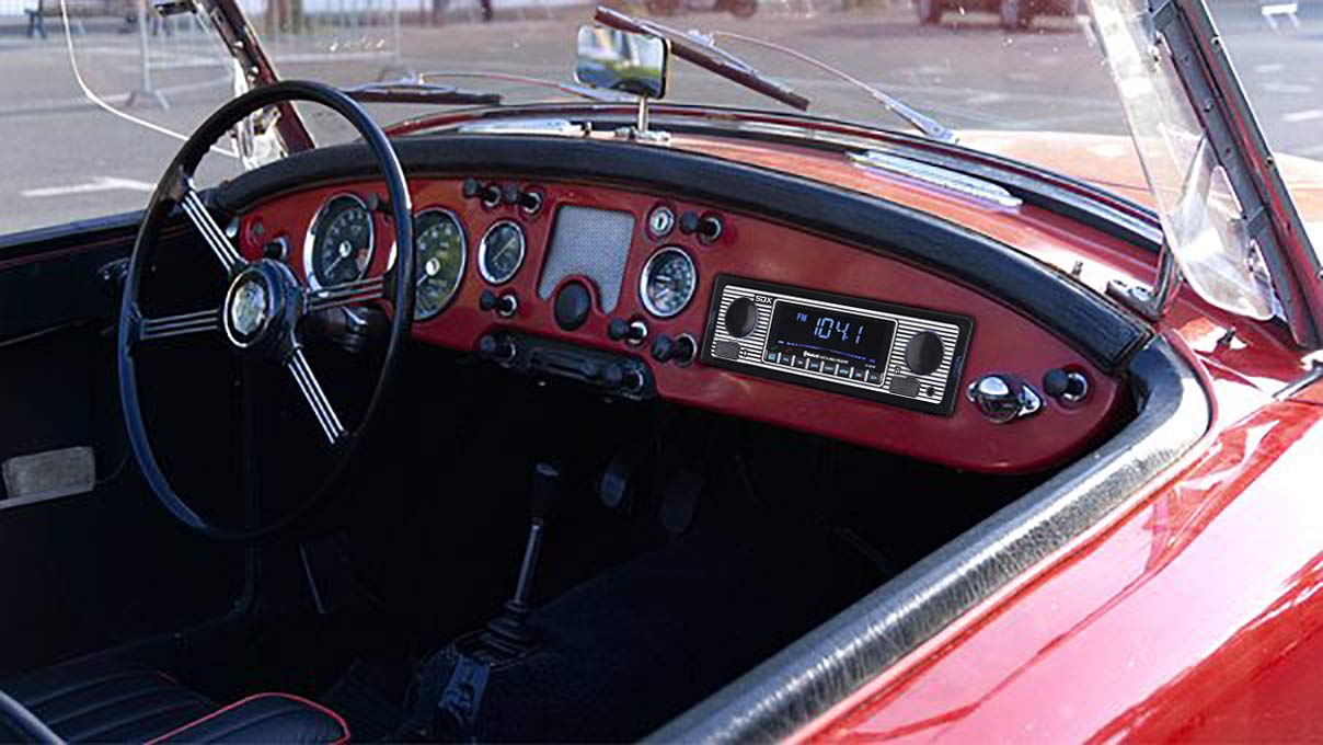 Sondpex RUSXi167: Receptor Multimedia Digital de Estilo Vintage con Puerto de Carga USB