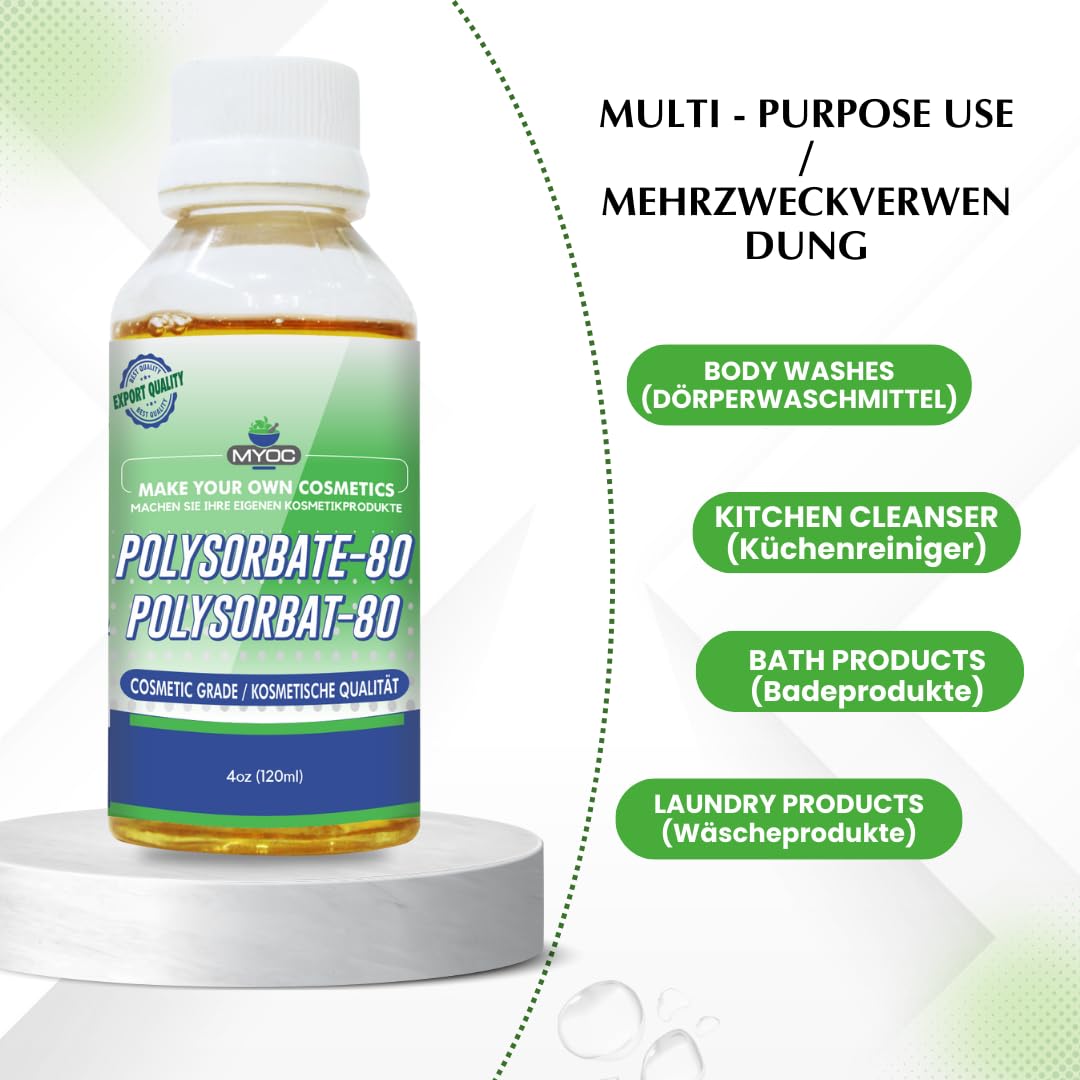 MYOC Polysorbate 80 liquid (4 Fl Oz (Pack of 1))