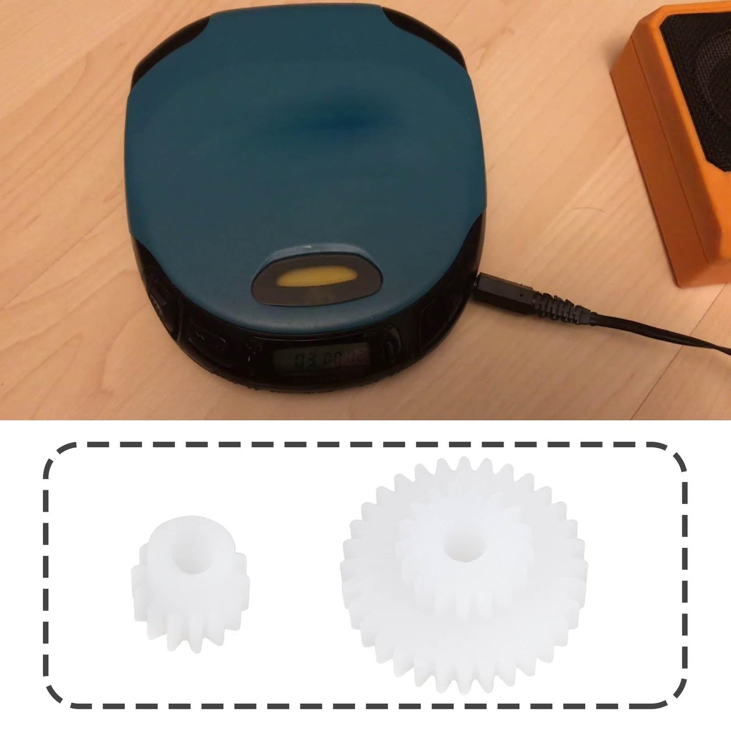 YINETTECH 2 piezas de equipo de reproductor de CD compatible con Sony D-15 D-25 D-9 D-99 D-82 D-88 D-555 D-Z555