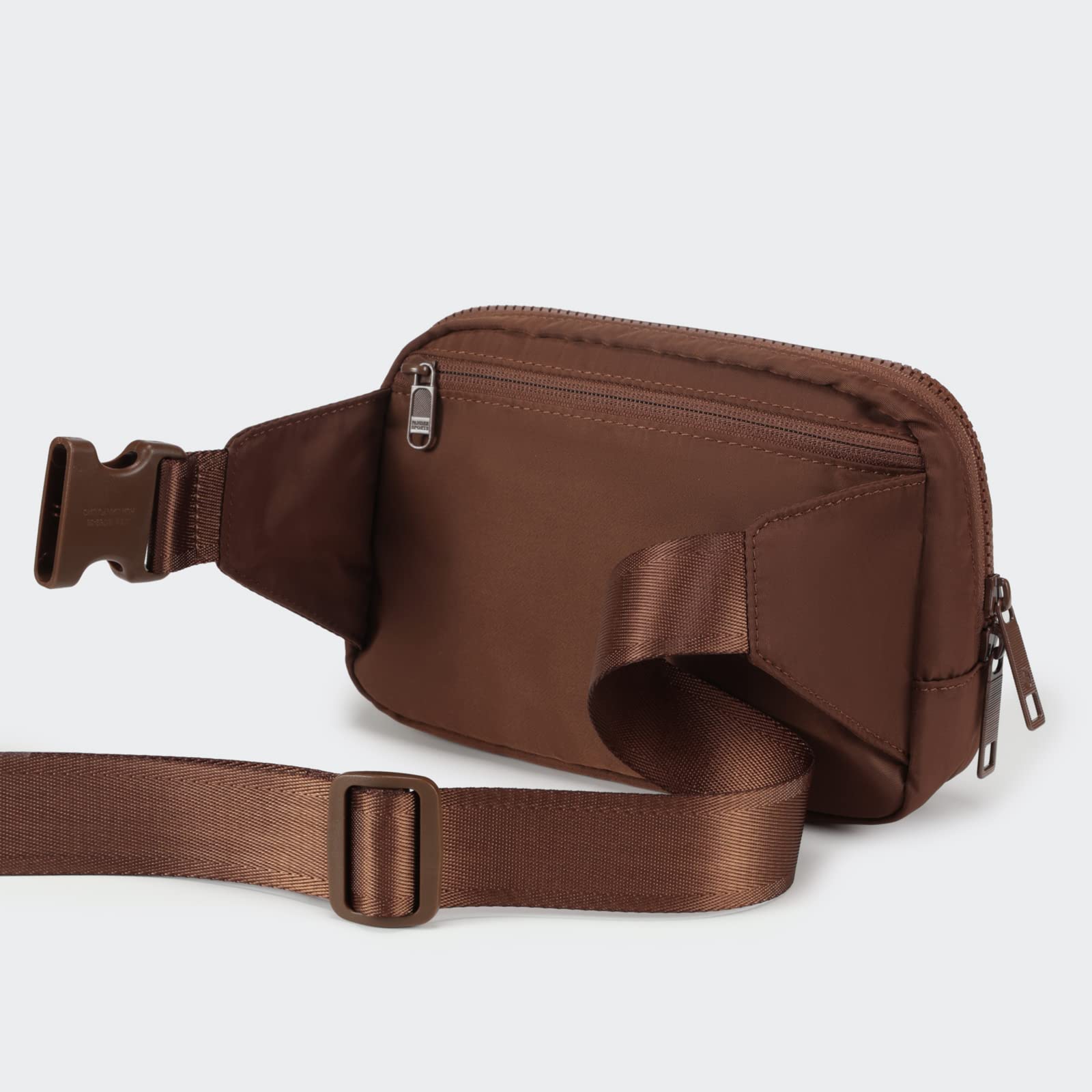 Riñonera Pander Coca Mocha Grande Impermeable con Correa Ajustable para Mujer y Hombre